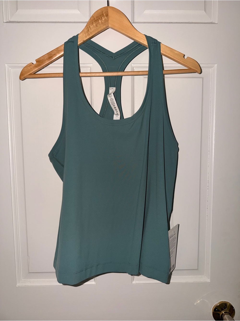 lululemon athletica Teal Green Racerback Tank Top